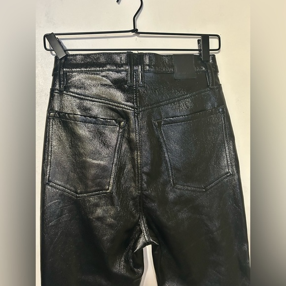 We the Free Phoenix Coated Skinny Jeans in Liquid Black SZ 25 - Picture 7 of 11